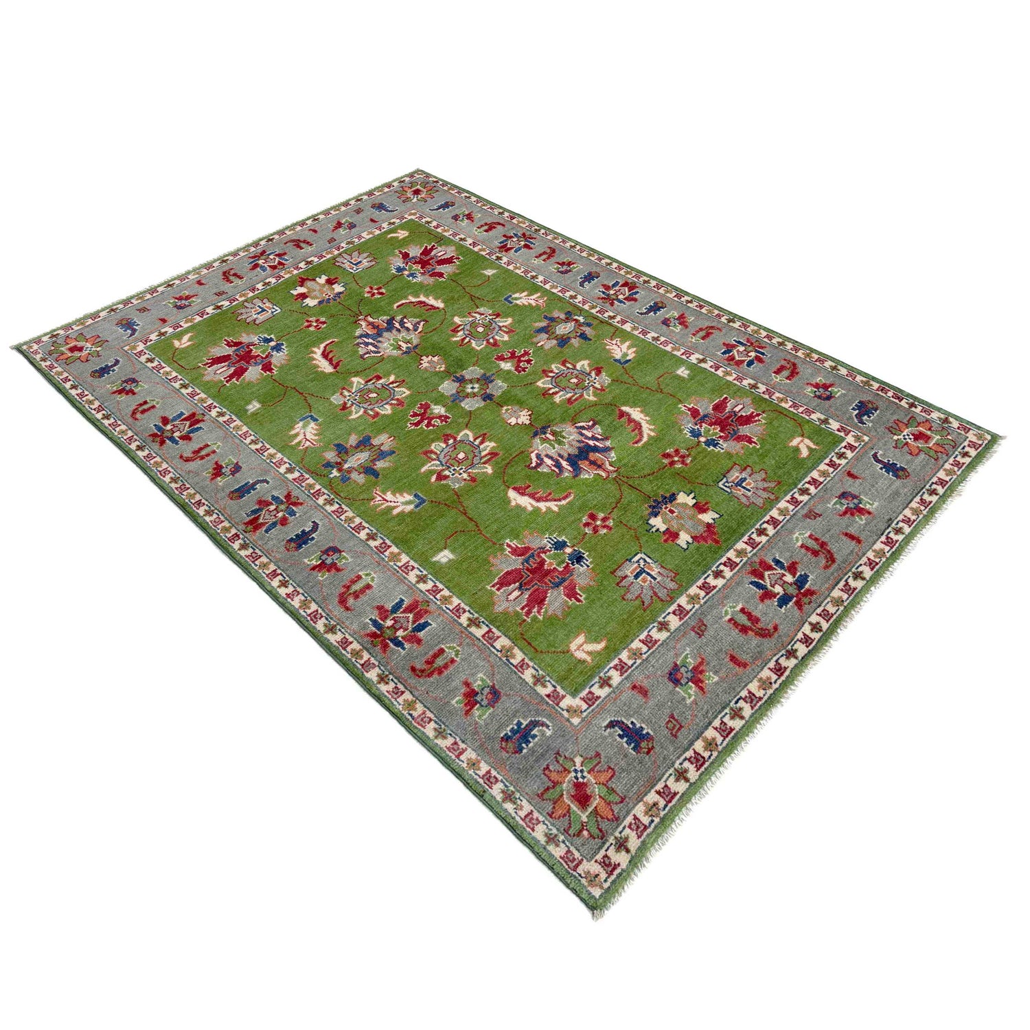 Hand knotted Kazak Rugs 4' 0" x 6' 3" ft / 122 x 190 cm - No. R37653