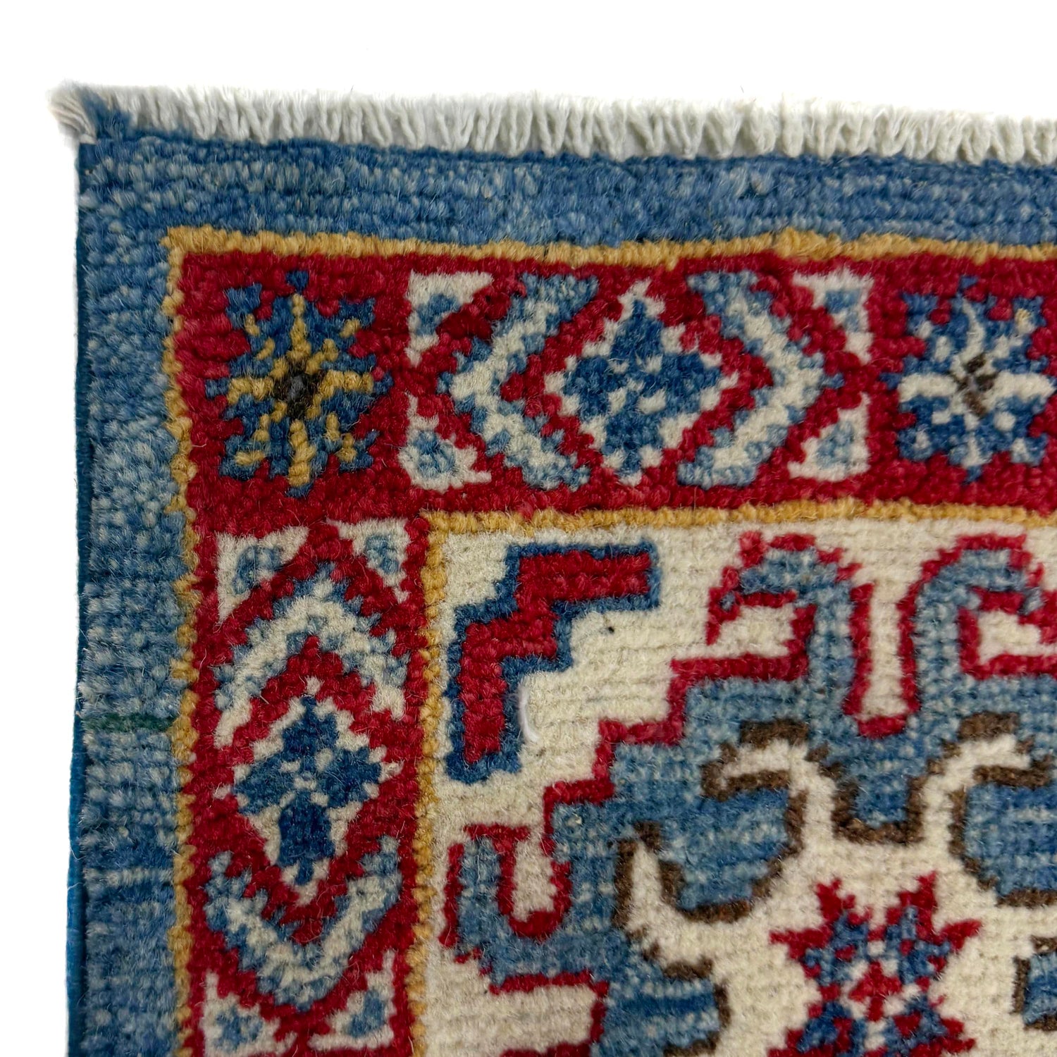 Handmade Kazak Area Rug 5' 5" x 7' 10" ft / 166 x 239 cm - No. R37656