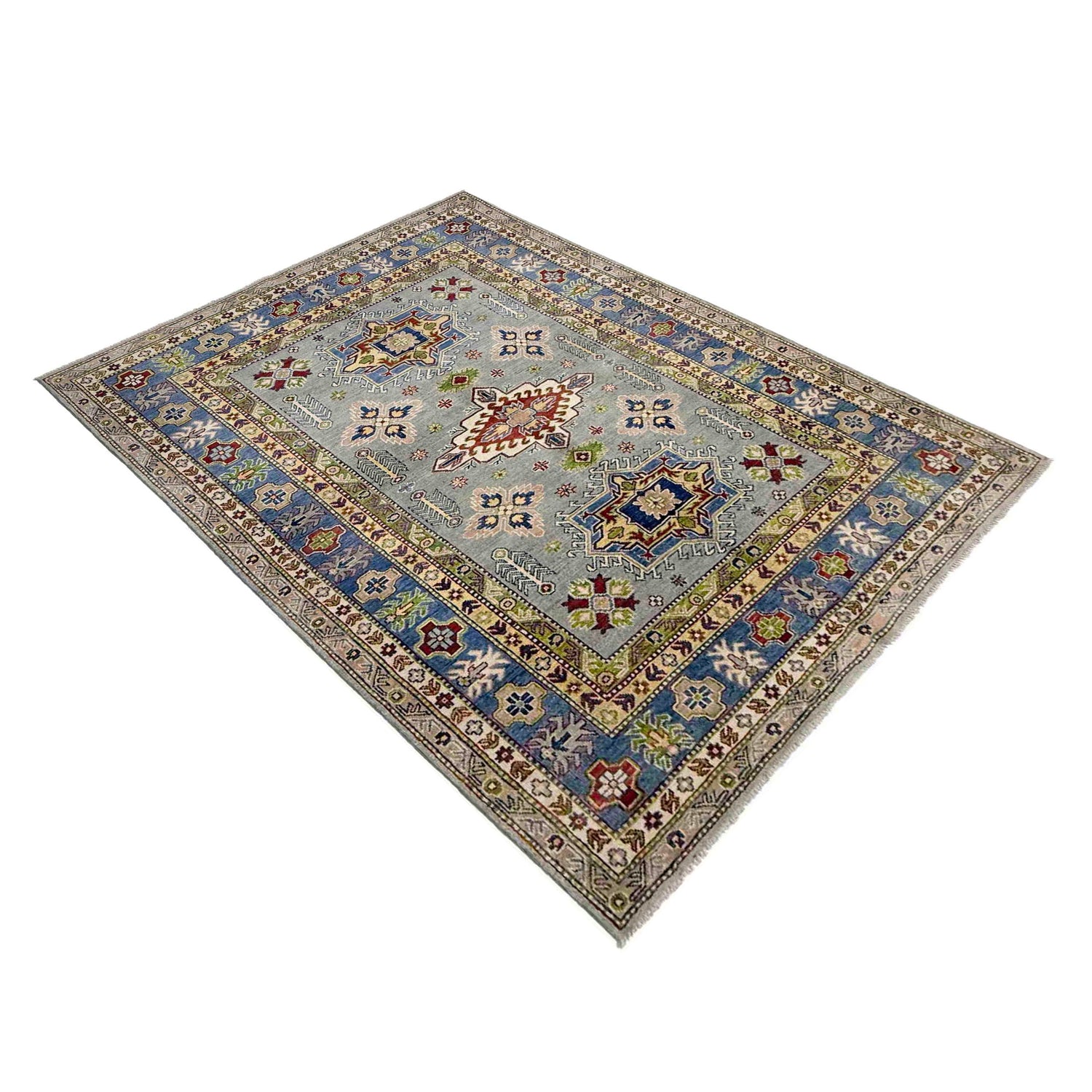 Oriental Kazak Rug 5' 5" x 7' 10" ft / 165 x 239 cm - No. R37657