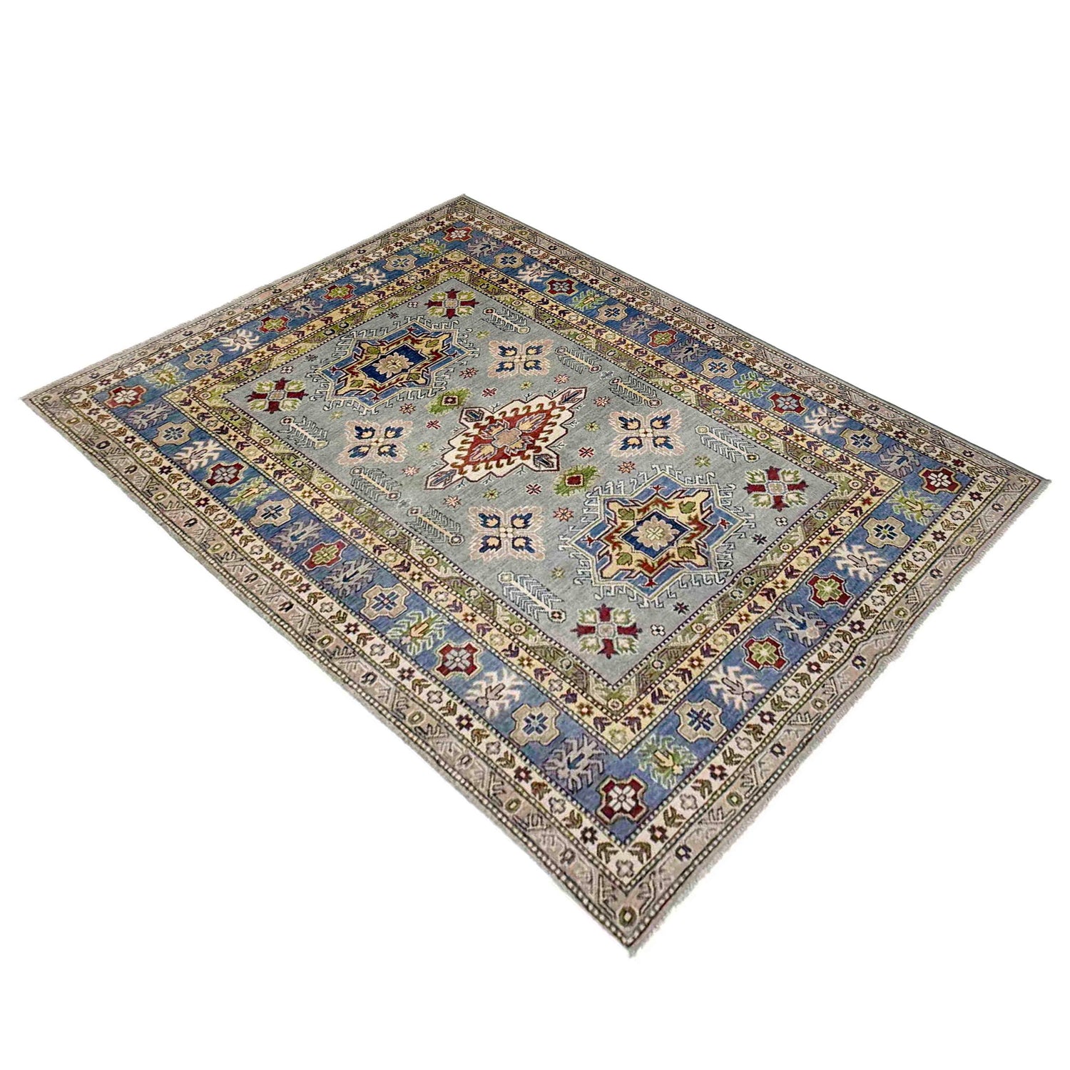 Oriental Kazak Rug 5' 5" x 7' 10" ft / 165 x 239 cm - No. R37657