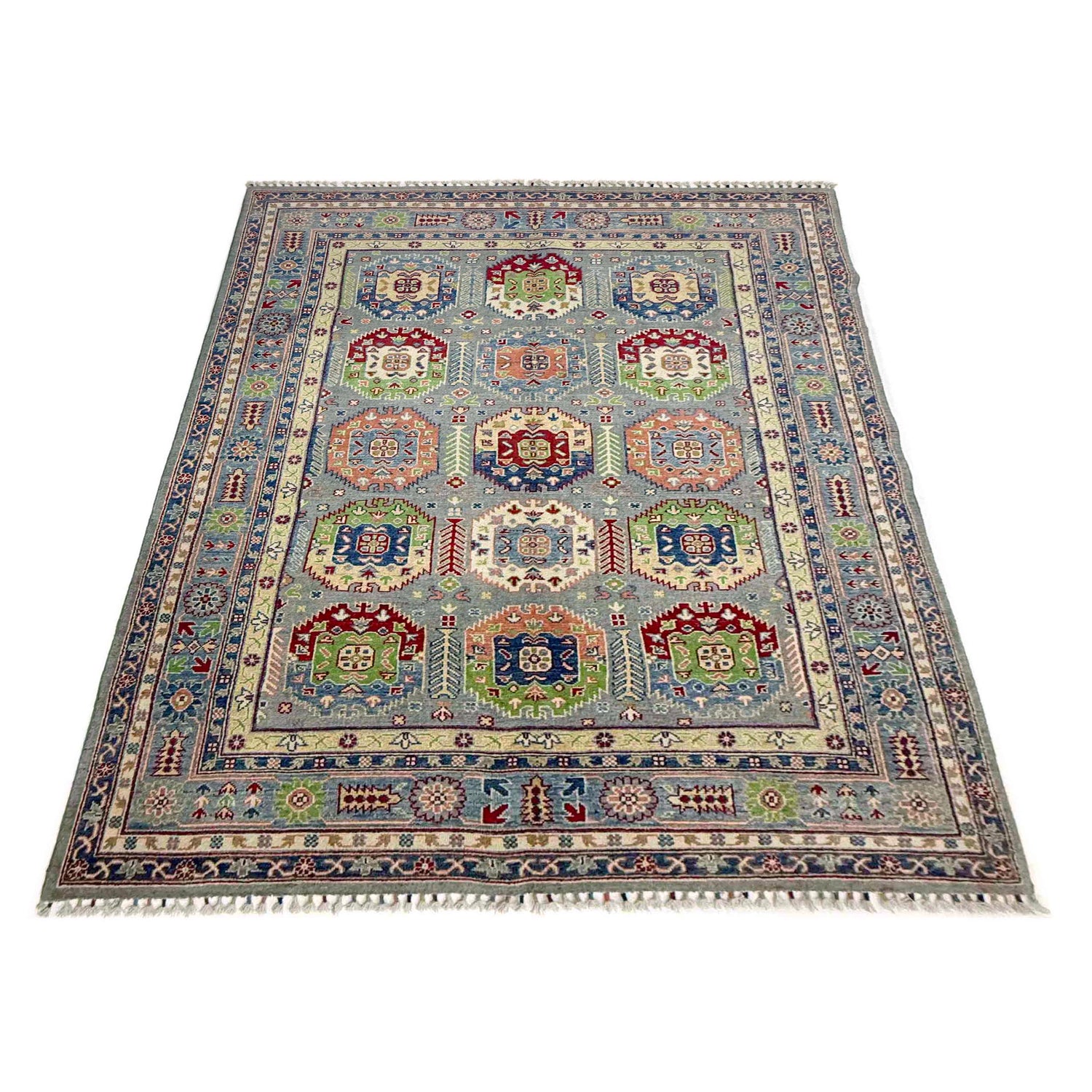 Oriental Style Waziri Area Rug 5' 6" x 8' 4" ft / 168 x 253 cm - No. R37659