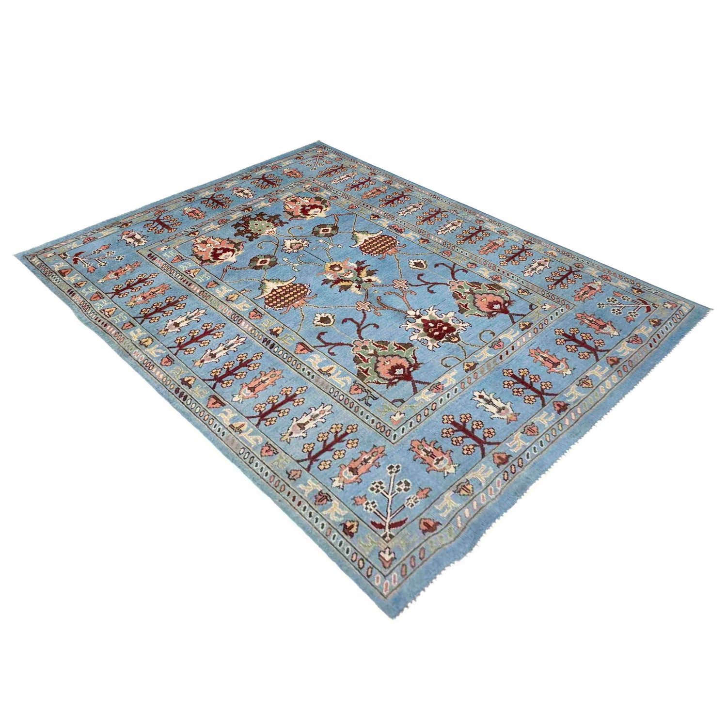 Handmade Sultani Area Rug 5' 7" x 7' 8" ft / 170 x 234 cm - No. R37660