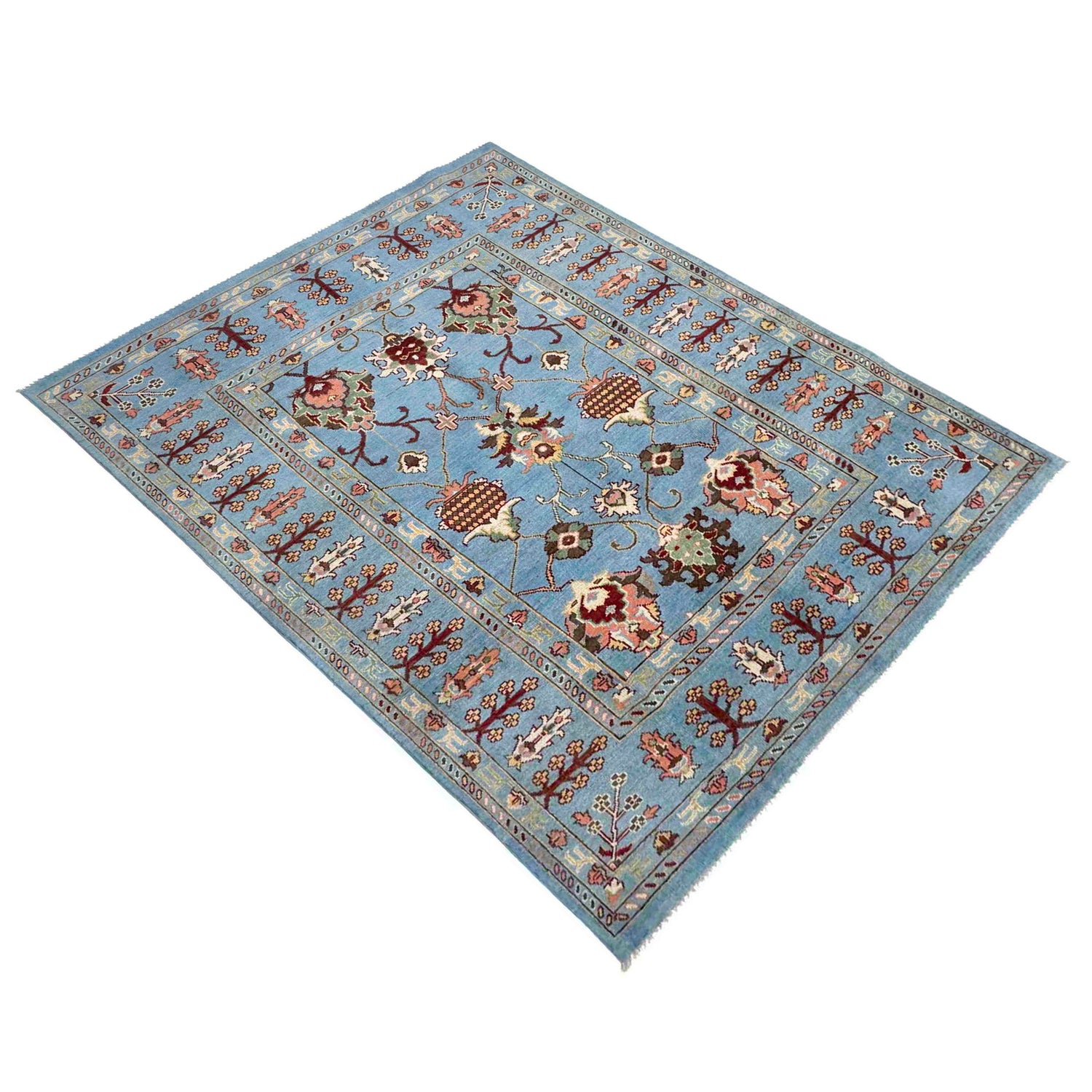 Handmade Sultani Area Rug 5' 7" x 7' 8" ft / 170 x 234 cm - No. R37660