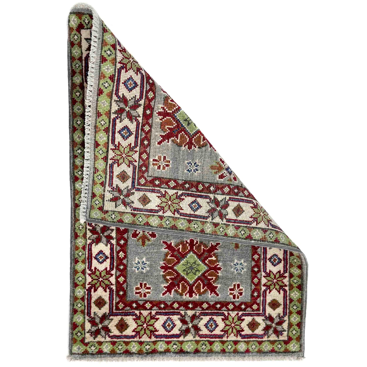 Hand knotted Kazak Carpet 2' 0" x 3' 0" ft / 62 x 92 cm - No. R37664