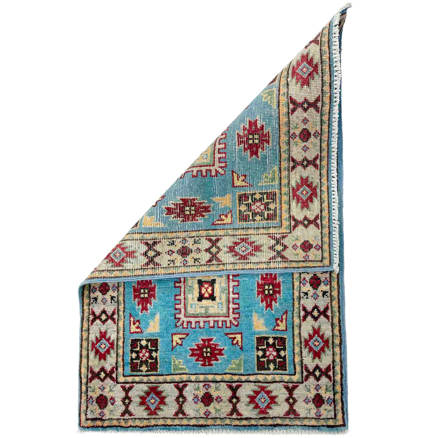 Blue Color Kazak Rug 2' 0" x 3' 1" ft / 61 x 94 cm - No. R37669