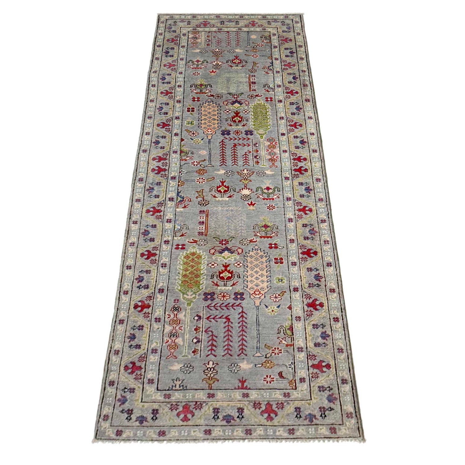 Oriental Kazak Runner Rug 2' 9" x 9' 9" ft / 83 x 296 cm - No. R37676