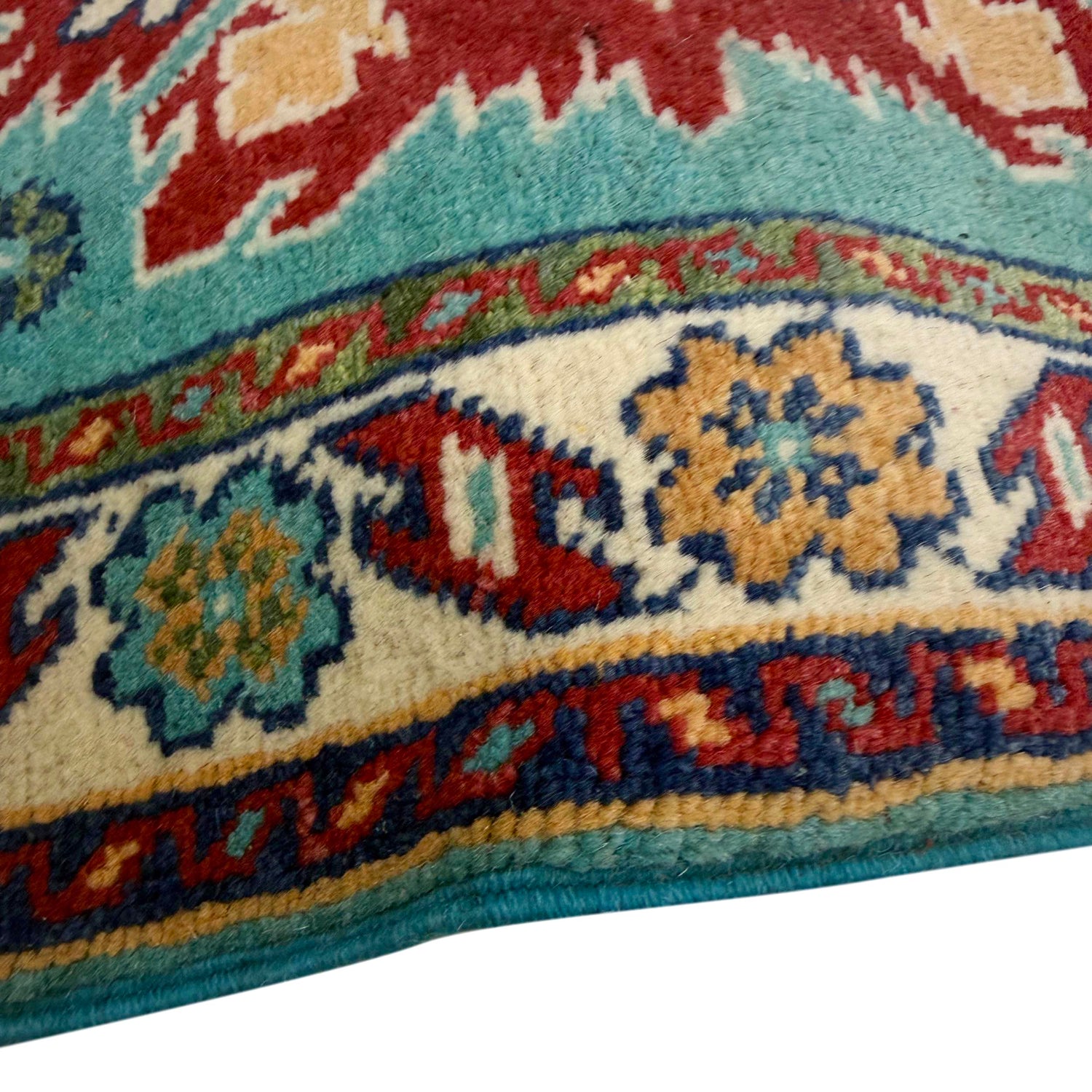 Hand Knotted Kazak Oriental Rug 2' 8" x 4' 0" ft / 82 x 121 cm - No. R37707