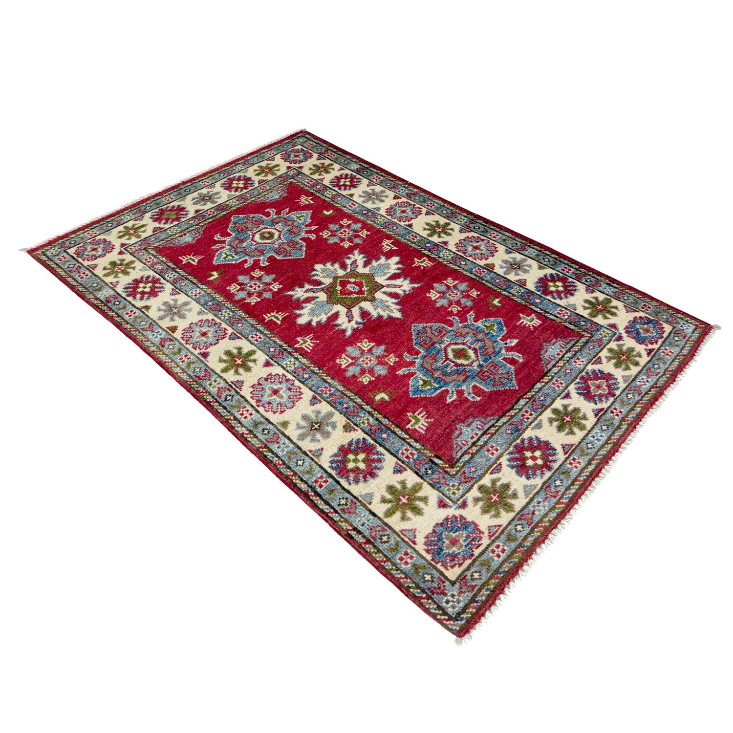 Hand knotted Kazak Rugs 2' 7" x 4' 1" ft / 79 x 124 cm - No. R37712