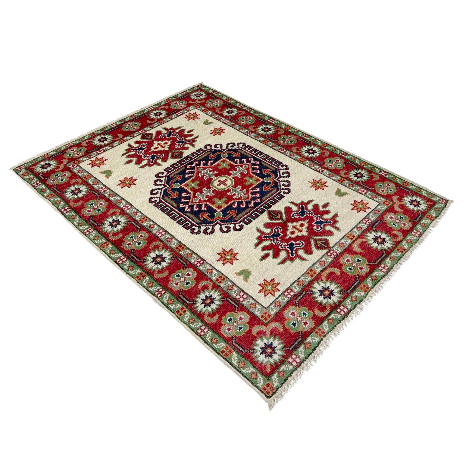 Hand Knotted Kazak Oriental Rug 2' 11" x 4' 1" ft / 90 x 125 cm - No. R37713