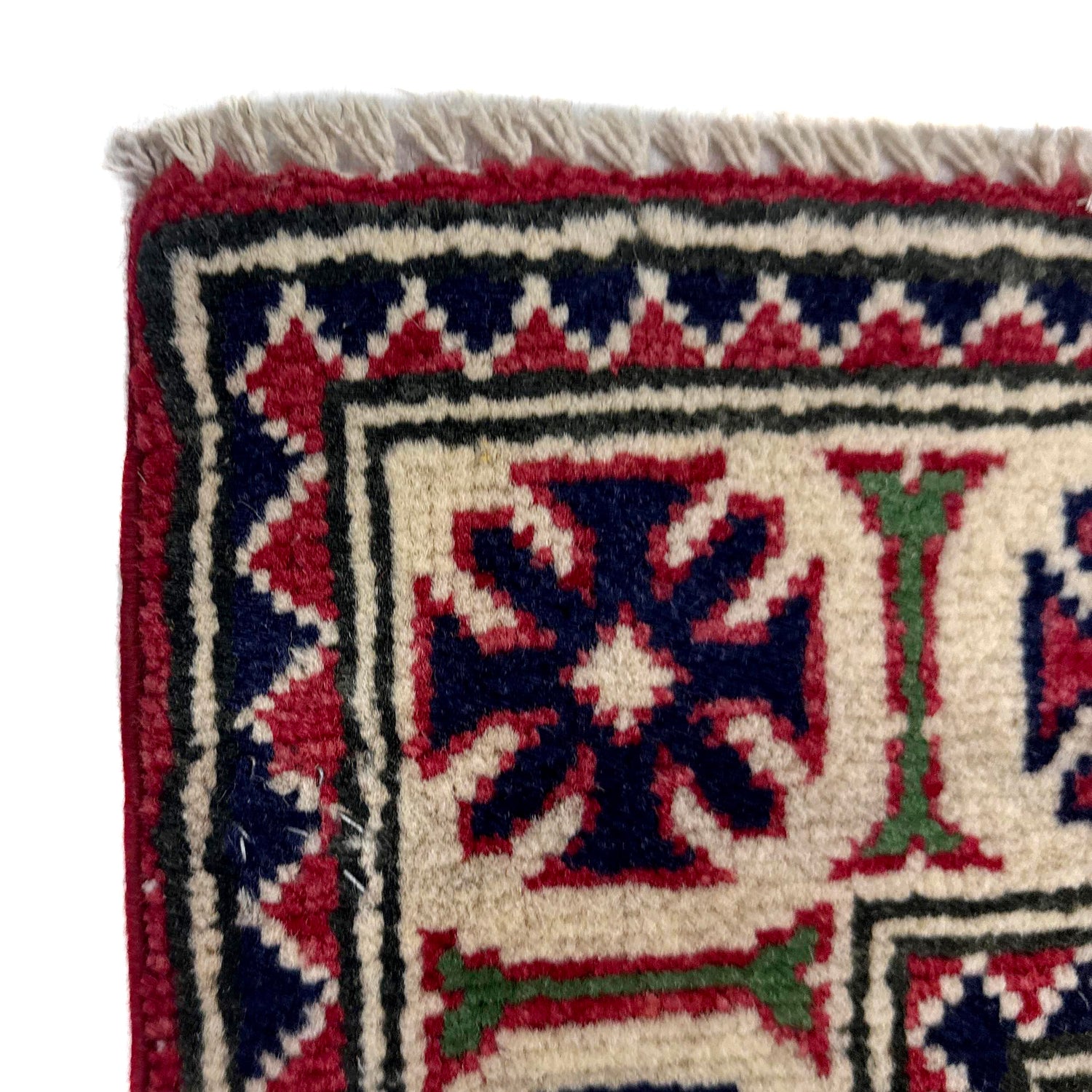 Hand knotted Kazak Carpet 2' 9" x 4' 2" ft / 83 x 126 cm - No. R37714