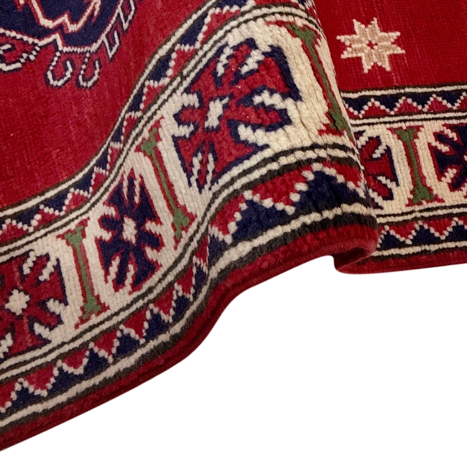 Hand knotted Kazak Carpet 2' 9" x 4' 2" ft / 83 x 126 cm - No. R37714