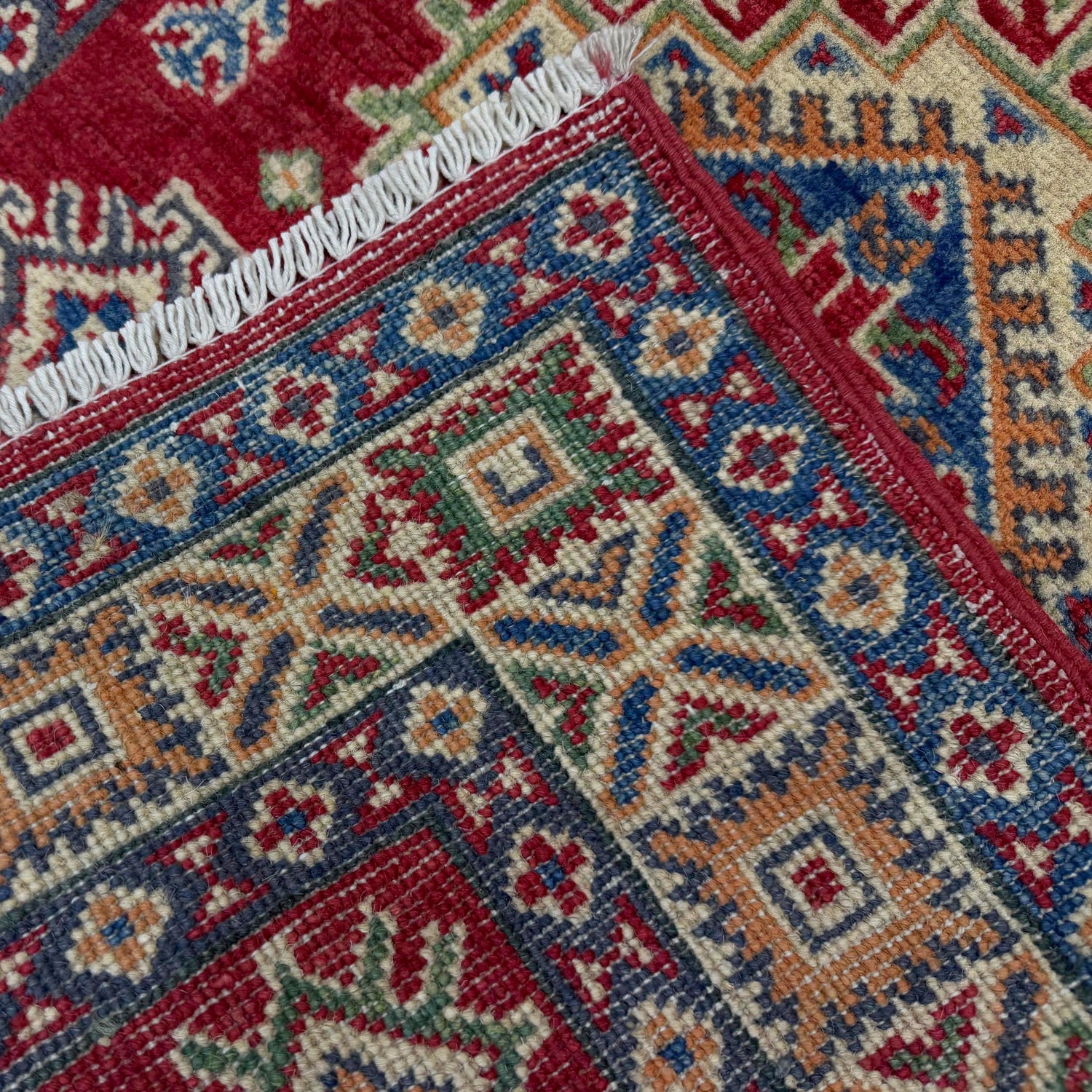 Handmade Kazak Area Rug 2' 7" x 3' 11" ft / 80 x 120 cm - No. R37715