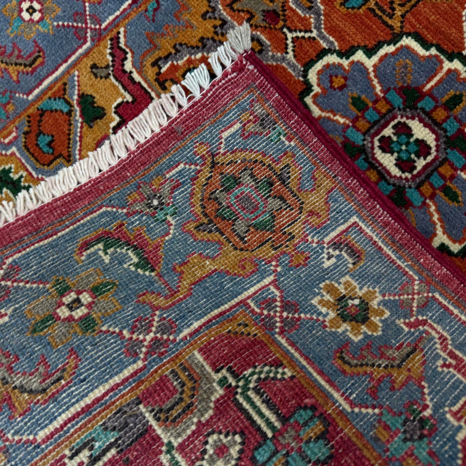 Handmade Persian Design Heriz Carpet 2' 8" x 4' 1" ft / 81 x 125 cm - No. R37718