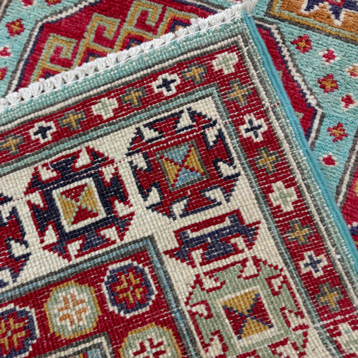 Gray Color Kazak Runner Rug 2' 7" x 9' 9" ft / 80 x 298 cm - No. R37721