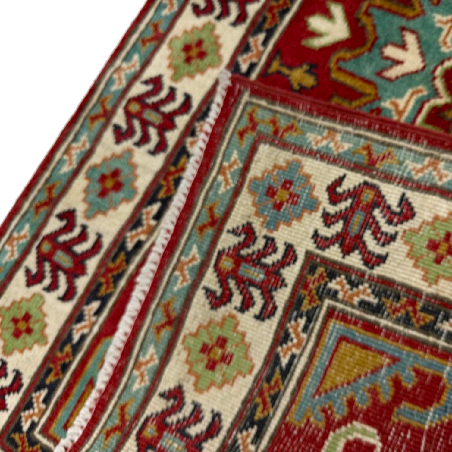 Red Color Kazak Rug 2' 7" x 4' 3" ft / 80 x 130 cm - No. R37722