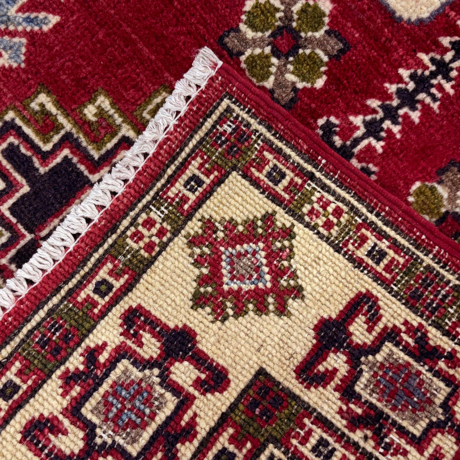 Red Color Kazak Rug 2' 7" x 4' 2" ft / 80 x 126 cm - No. R37724