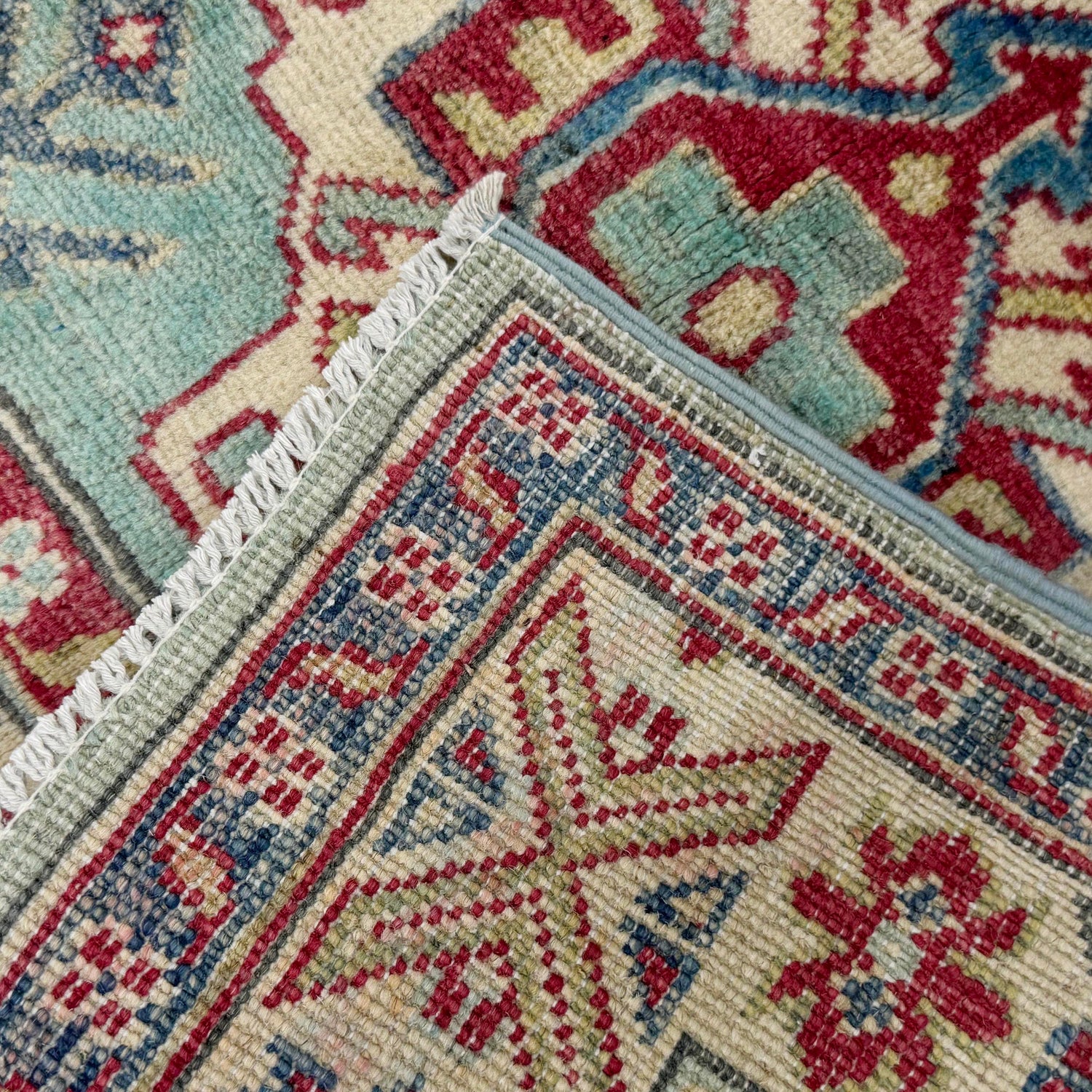 Handmade Kazak Area Rug 2' 7" x 4' 1" ft / 80 x 125 cm - No. R37725