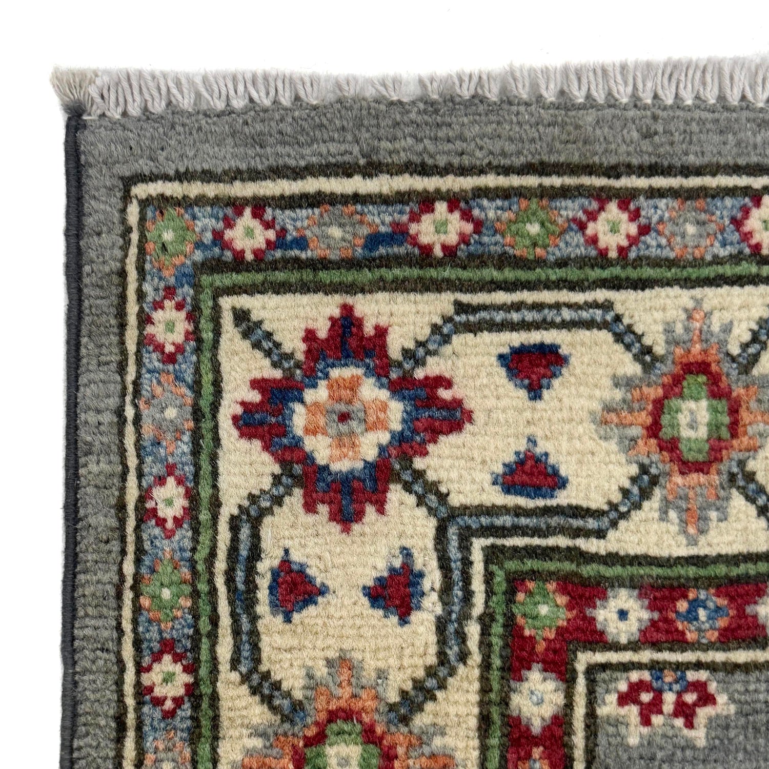 Handmade Kazak Area Rug 2' 8" x 4' 5" ft / 81 x 134 cm - No. R37727