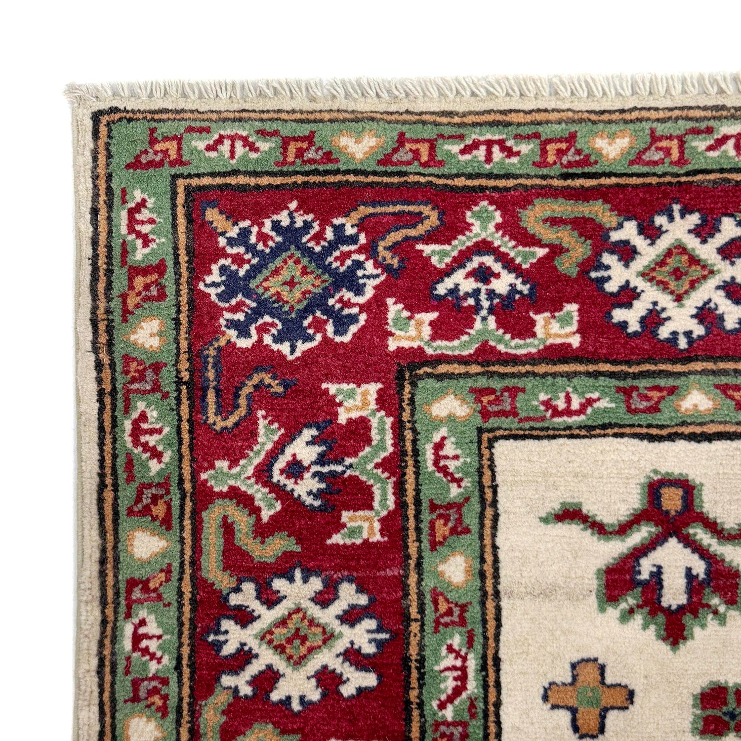 Hand knotted Kazak Carpet 3' 2" x 4' 3" ft / 97 x 129 cm - No. R37729