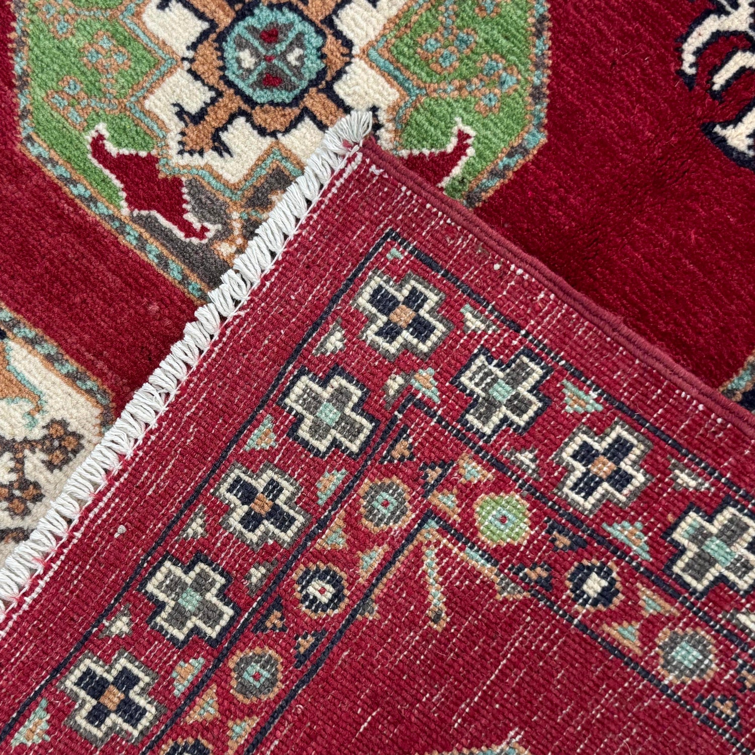 Hand Knotted Oriental Waziri Rug 3' 1" x 4' 9" ft / 93 x 144 cm - No. R37731