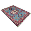 Blue Color Kazak Rug 3' 3" x 4' 8" ft / 99 x 142 cm - No. R37732