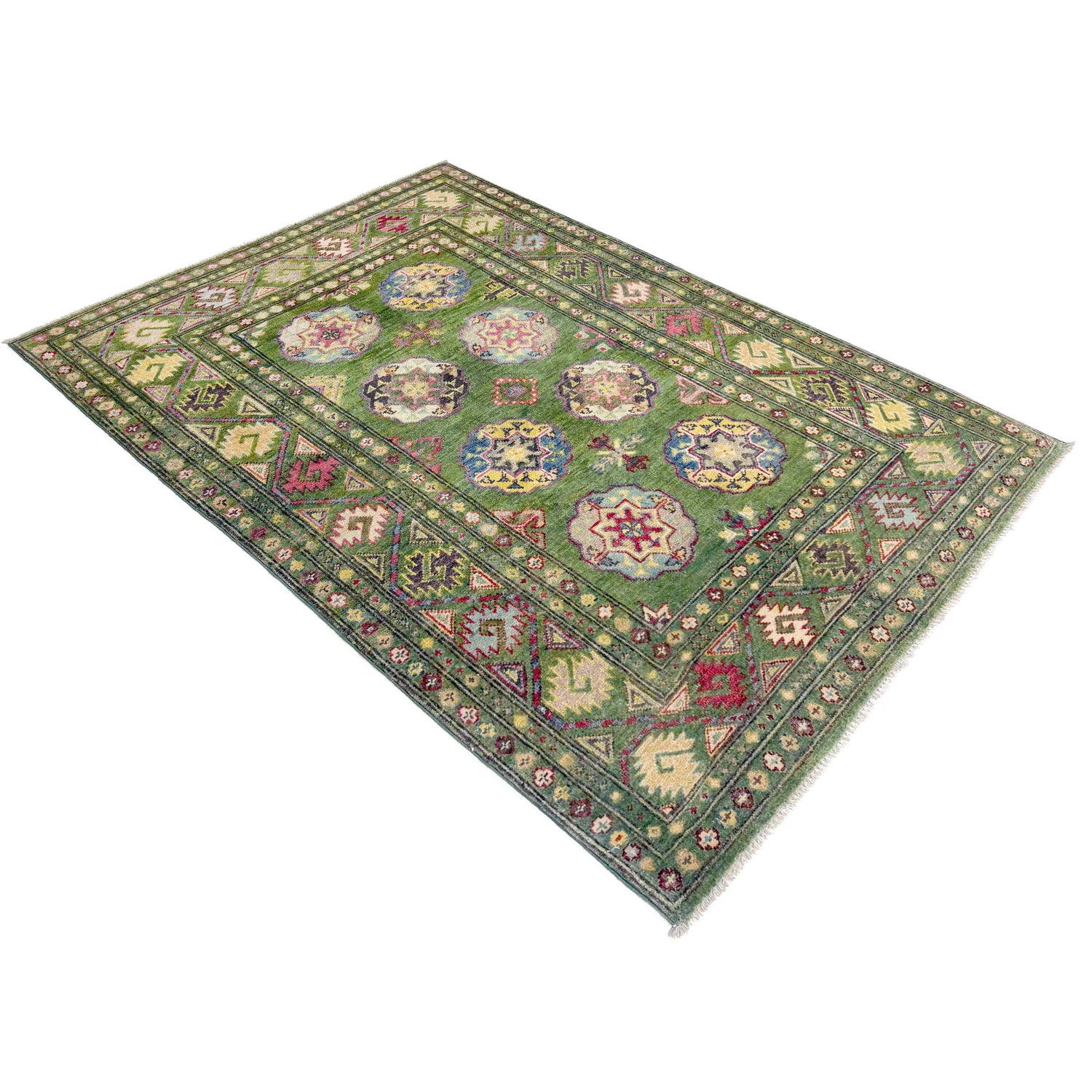 Authentic Oriental Waziri Carpet 3' 11" x 6' 3" ft / 120 x 190 cm - No. R37733