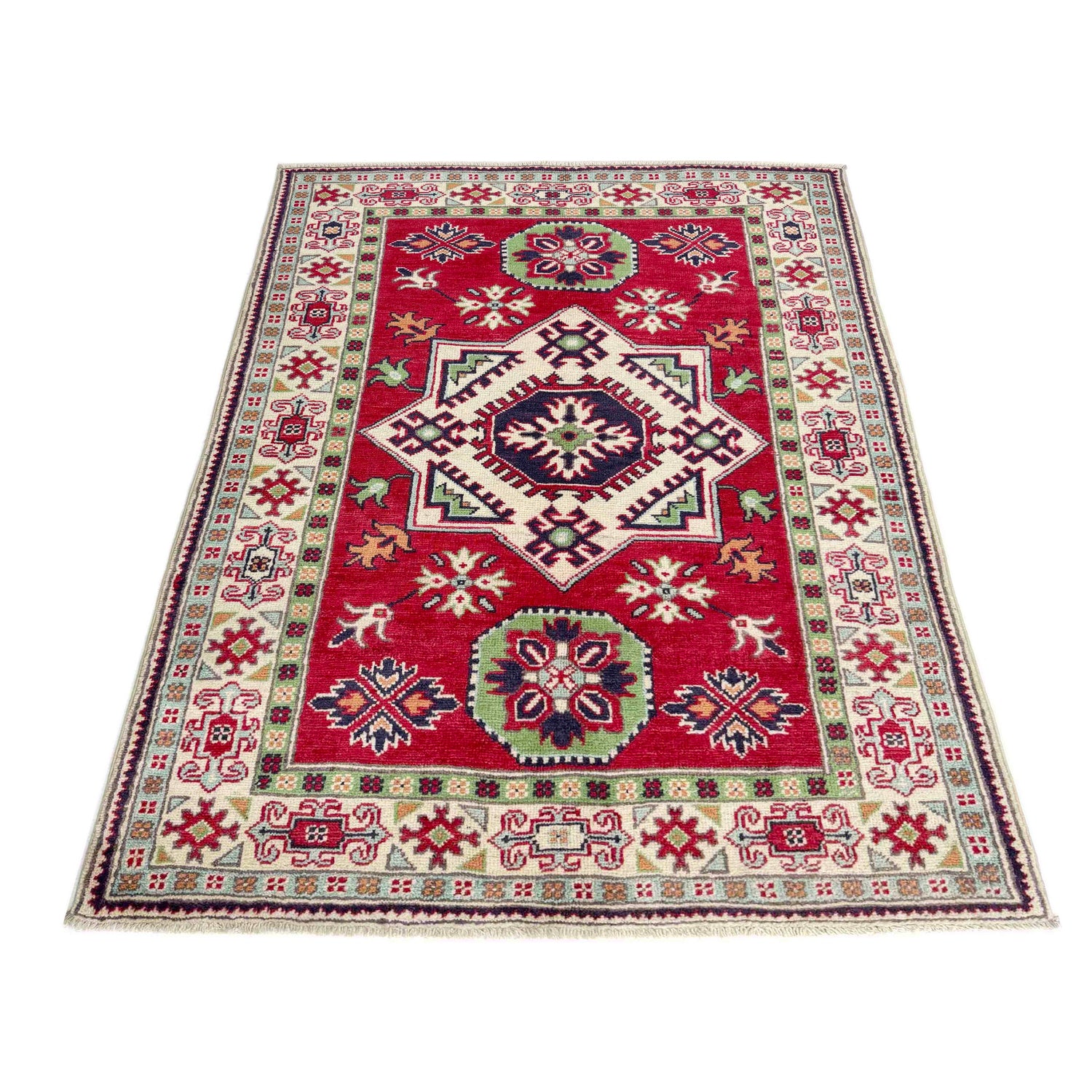Oriental Kazak Rug 3' 3" x 5' 0" ft / 100 x 152 cm - No. R37735