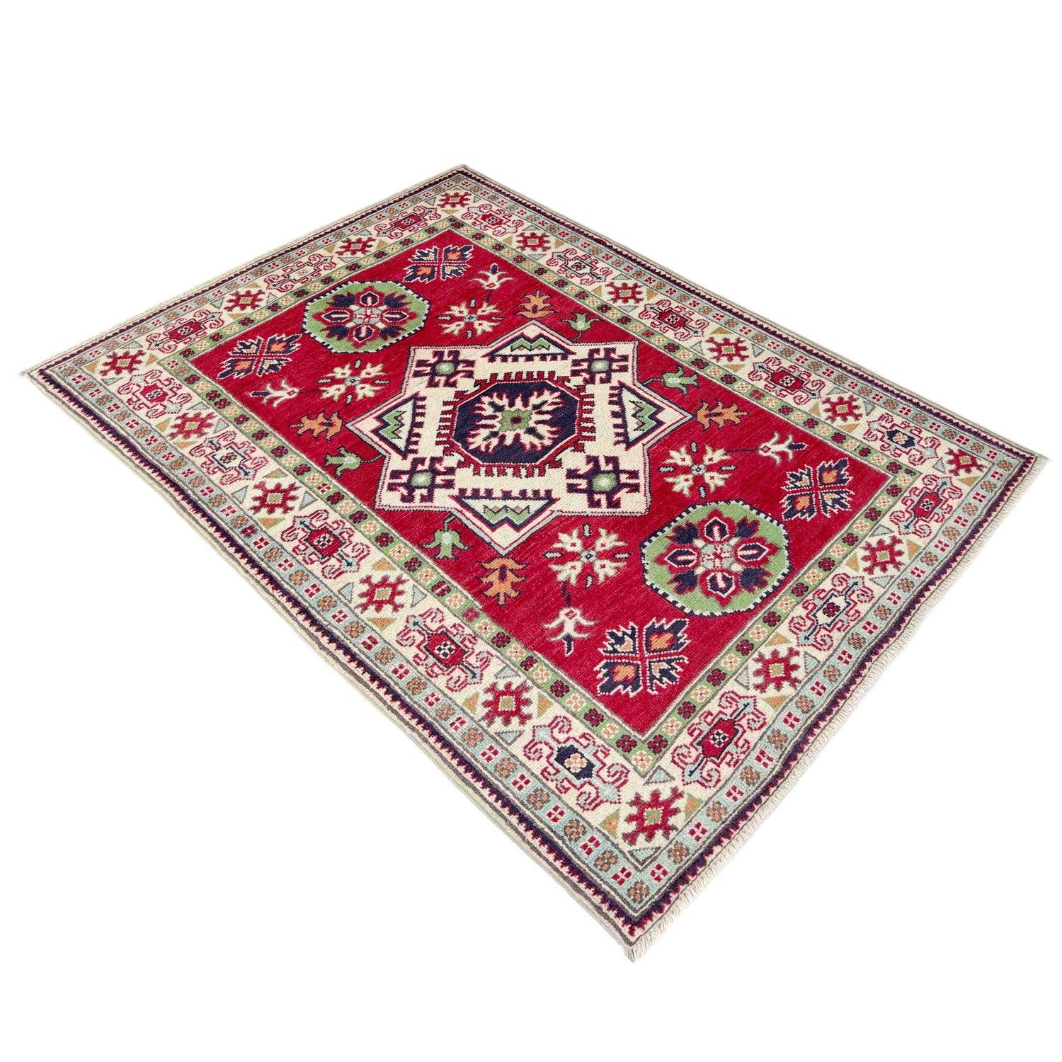 Oriental Kazak Rug 3' 3" x 5' 0" ft / 100 x 152 cm - No. R37735