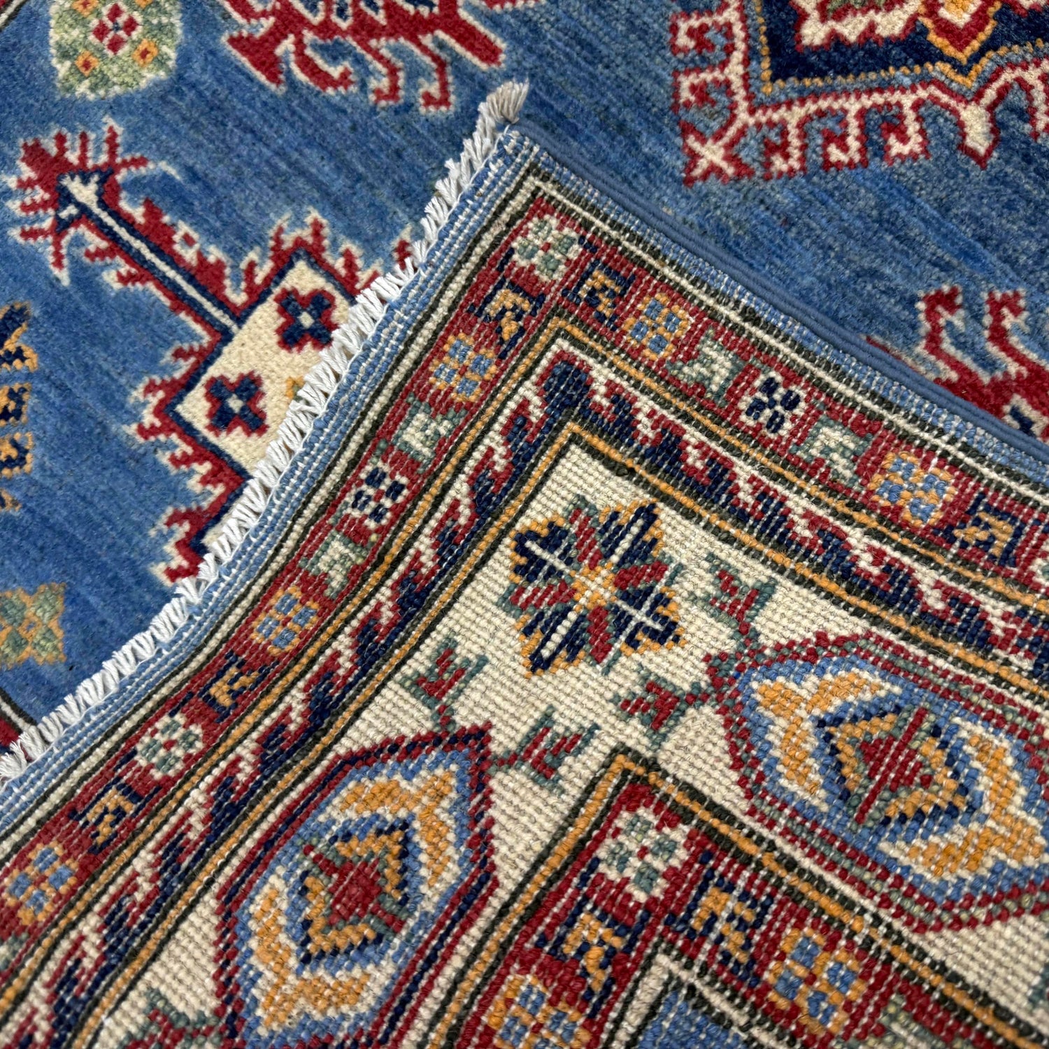Hand knotted Kazak Rugs 3' 3" x 4' 11" ft / 98 x 149 cm - No. R37737