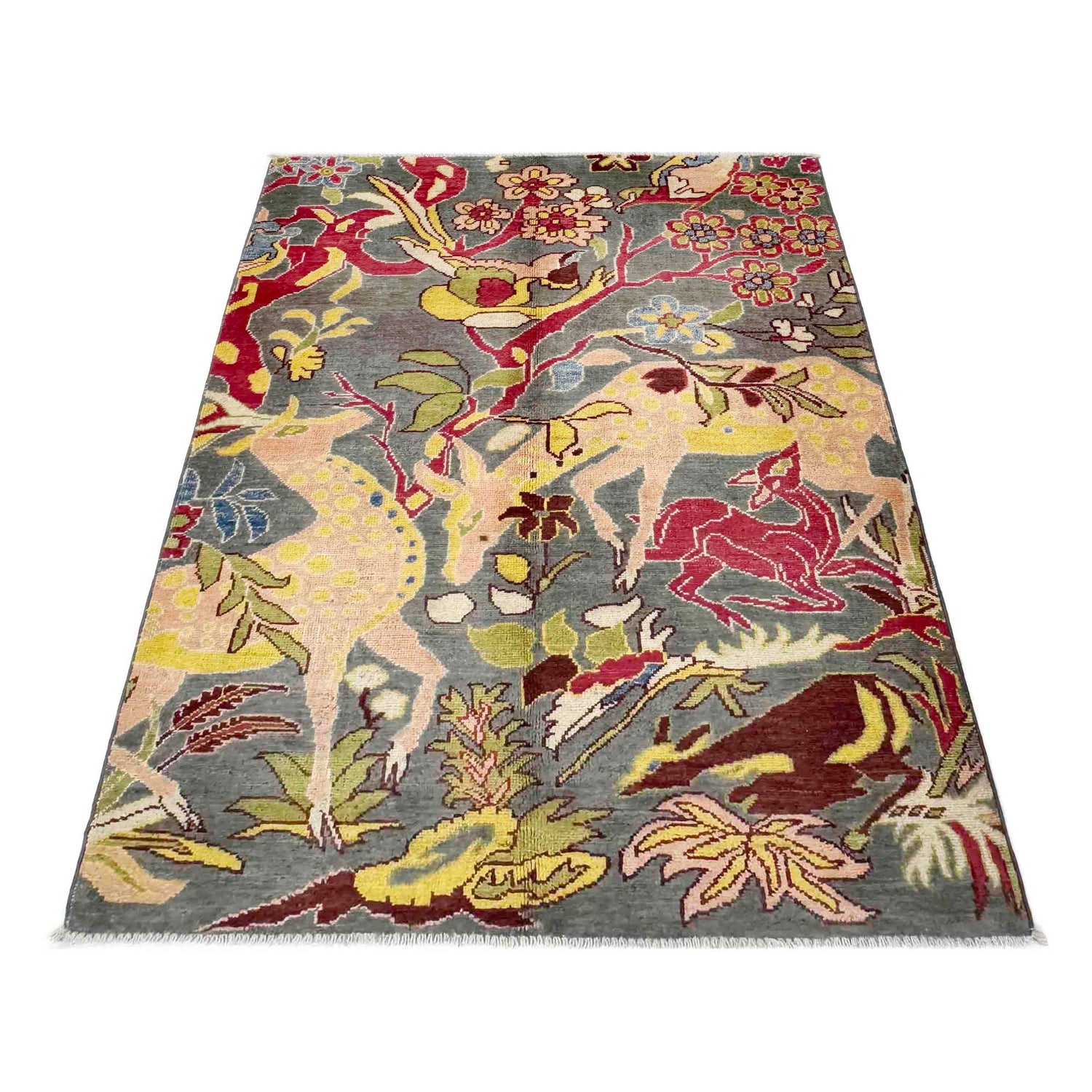 Handmade Picture Area Rug 3' 3" x 4' 10" ft / 100 x 148 cm - No. R37739