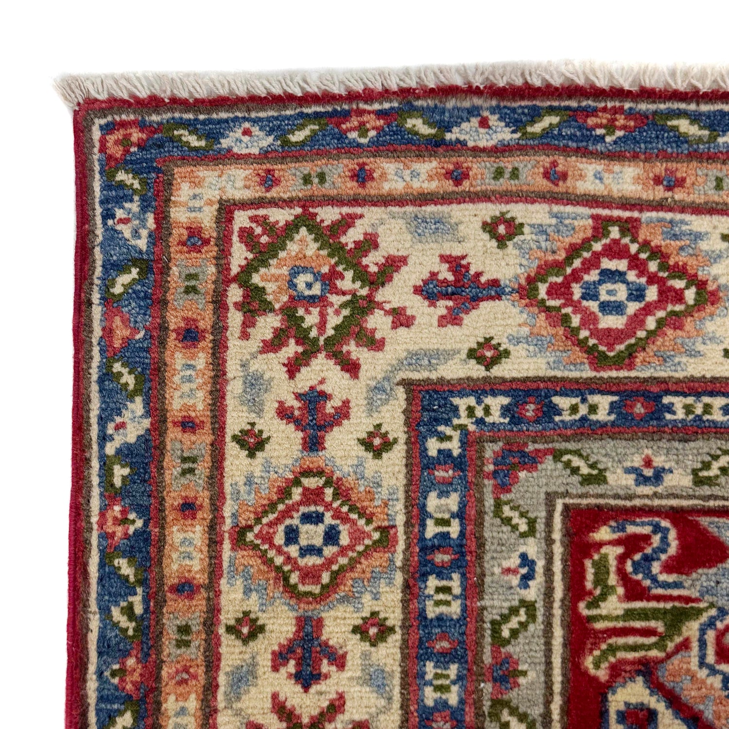 Red Color Kazak Rug 3' 6" x 5' 0" ft / 107 x 152 cm - No. R37740