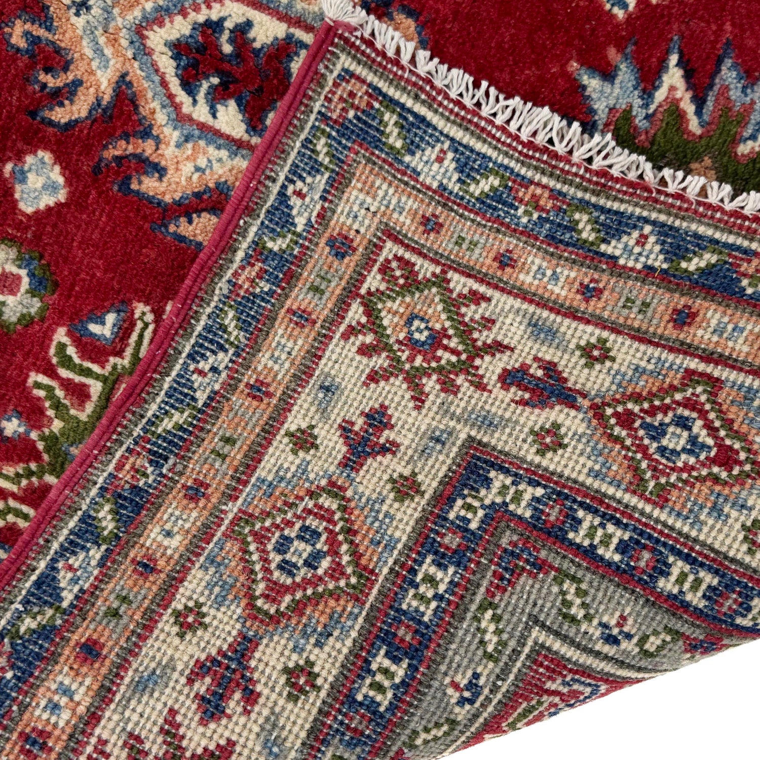 Red Color Kazak Rug 3' 6" x 5' 0" ft / 107 x 152 cm - No. R37740