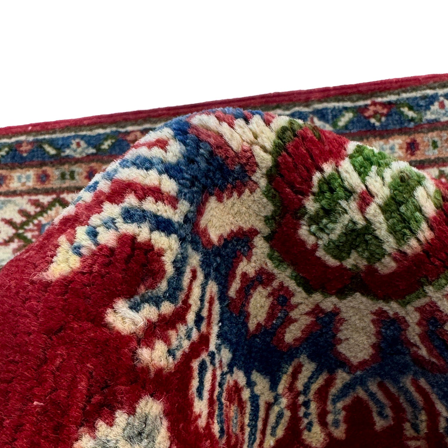 Red Color Kazak Rug 3' 6" x 5' 0" ft / 107 x 152 cm - No. R37740
