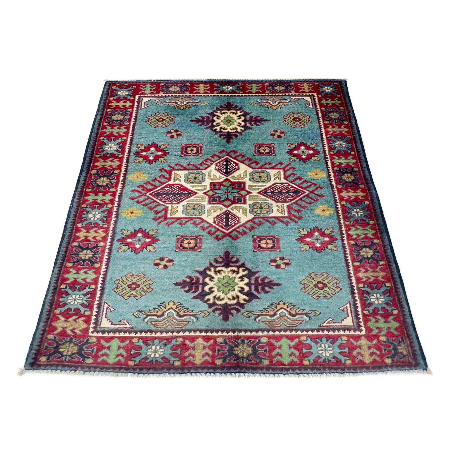 Hand knotted Kazak Rugs 3' 2" x 4' 8" ft / 97 x 142 cm - No. R37741