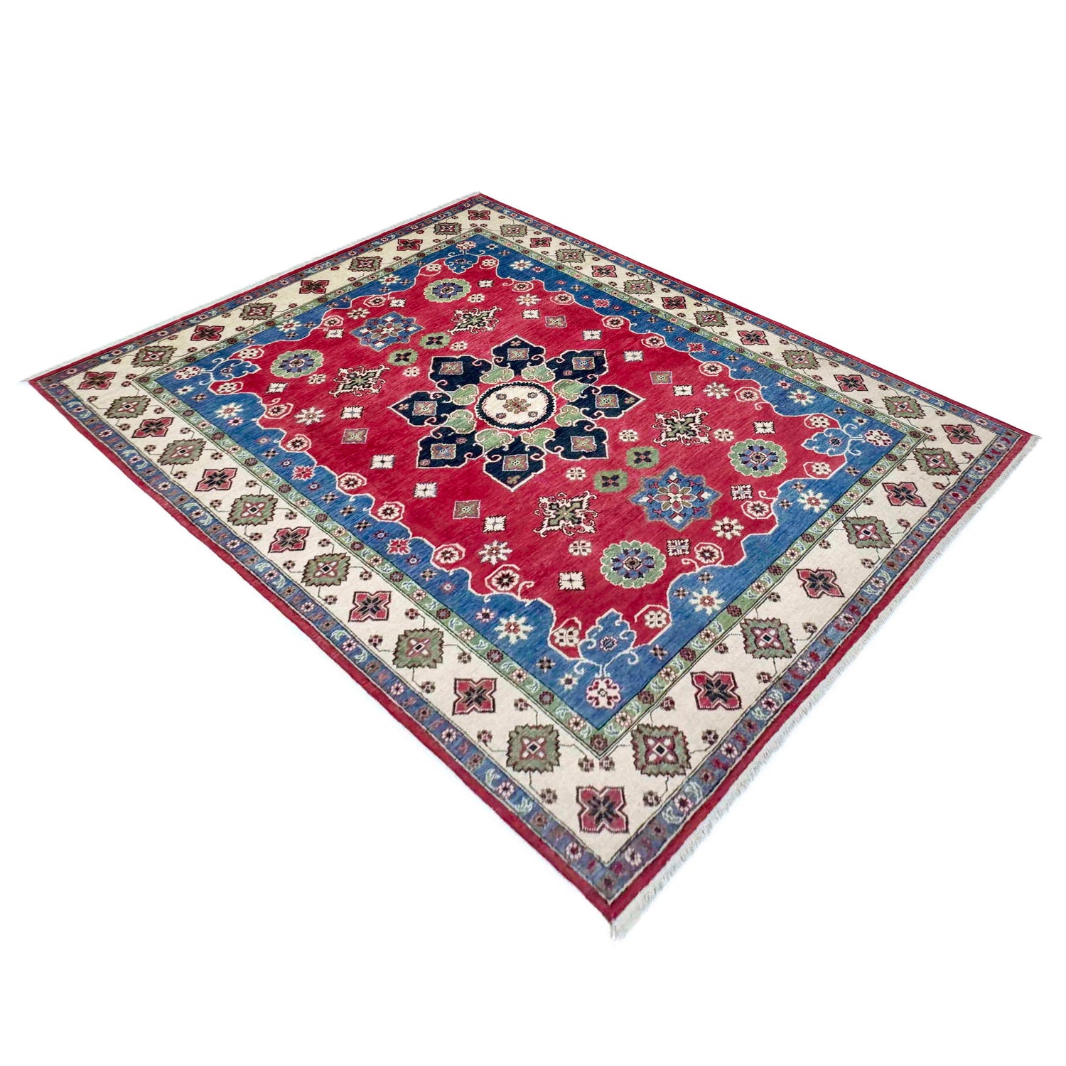 Handmade Kazak Area Rug 6' 7" x 9' 10" ft / 201 x 300 cm - No. R37745