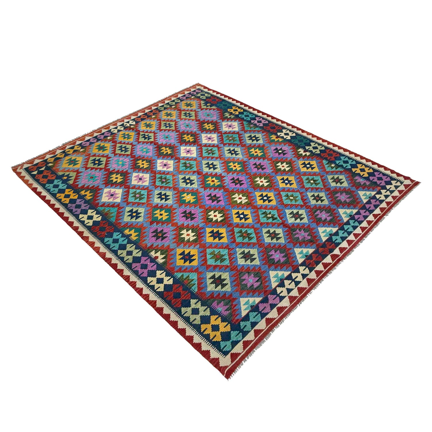 Handmade Vegetable Kilim 6' 8" x 9' 11" ft / 203 x 303 cm - No. R37791