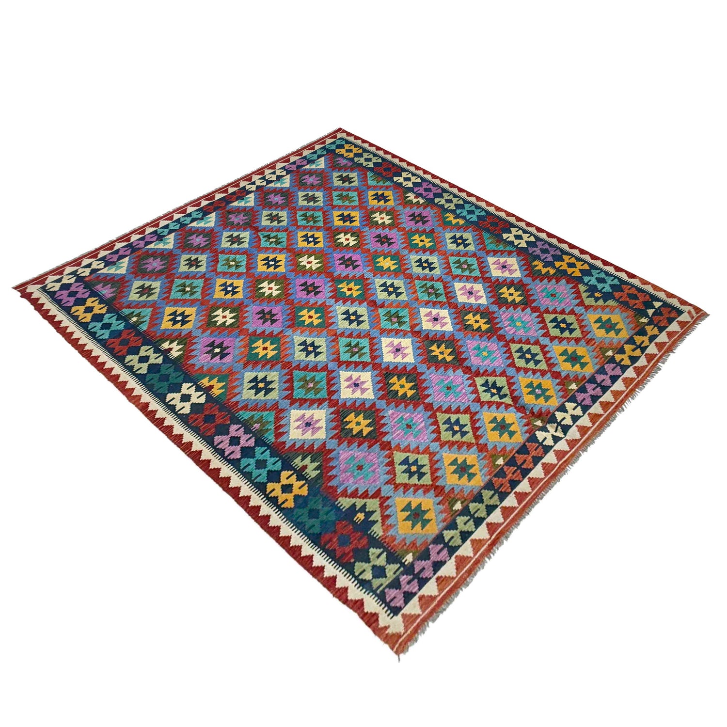 Handmade Vegetable Kilim 6' 8" x 9' 11" ft / 203 x 303 cm - No. R37791