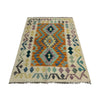 Multi Color ful Flat-Weave Wool Kilim 2' 7" x 4' 0" ft / 80 x 123 cm - No. R37797