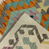 Multi Color ful Flat-Weave Wool Kilim 2' 7" x 4' 0" ft / 80 x 123 cm - No. R37797