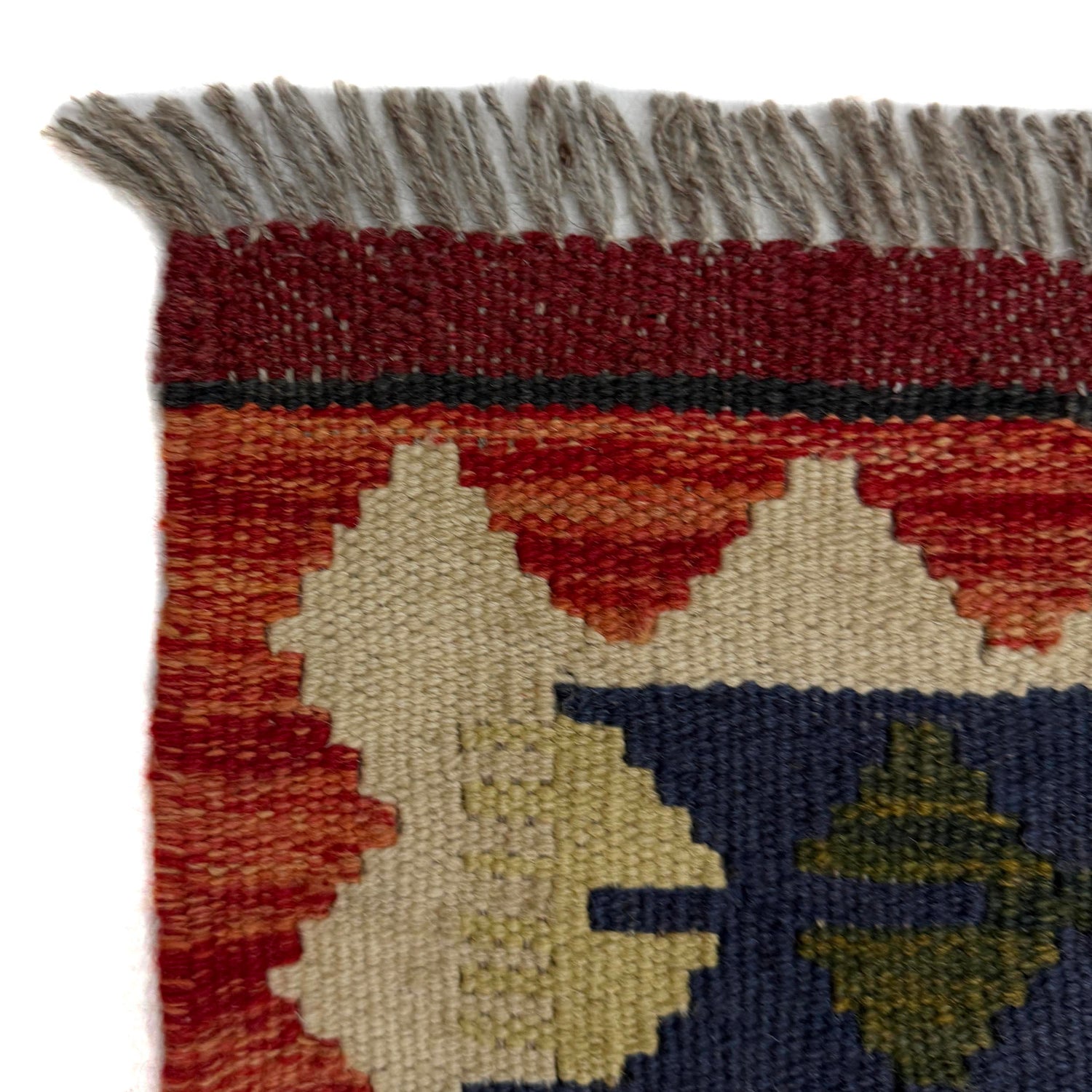 Hand Made Afghan Kilim 5' 9" x 8' 5" ft / 174 x 257 cm - No. R37806