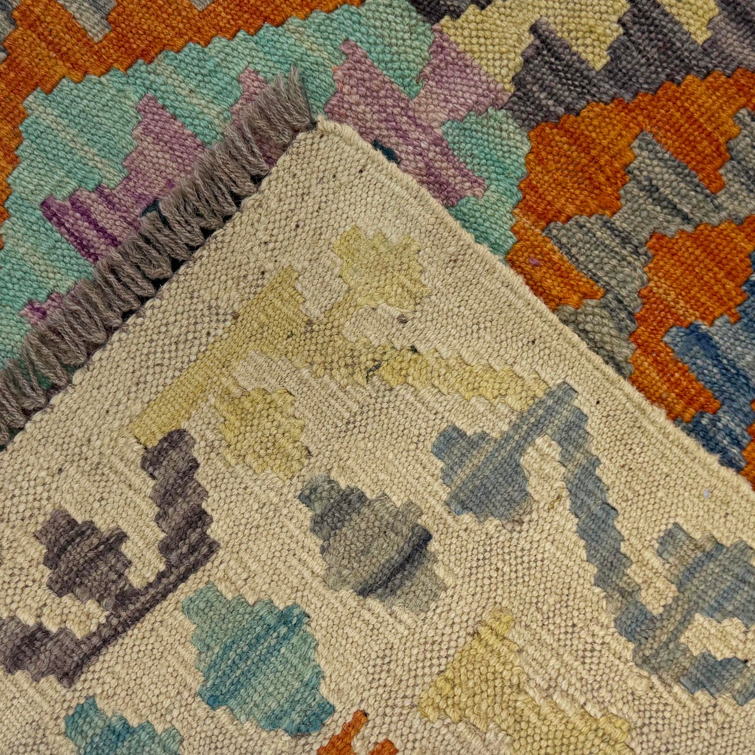 Handmade Vegetable Kilim 2' 8" x 4' 1" ft / 82 x 124 cm - No. R37808