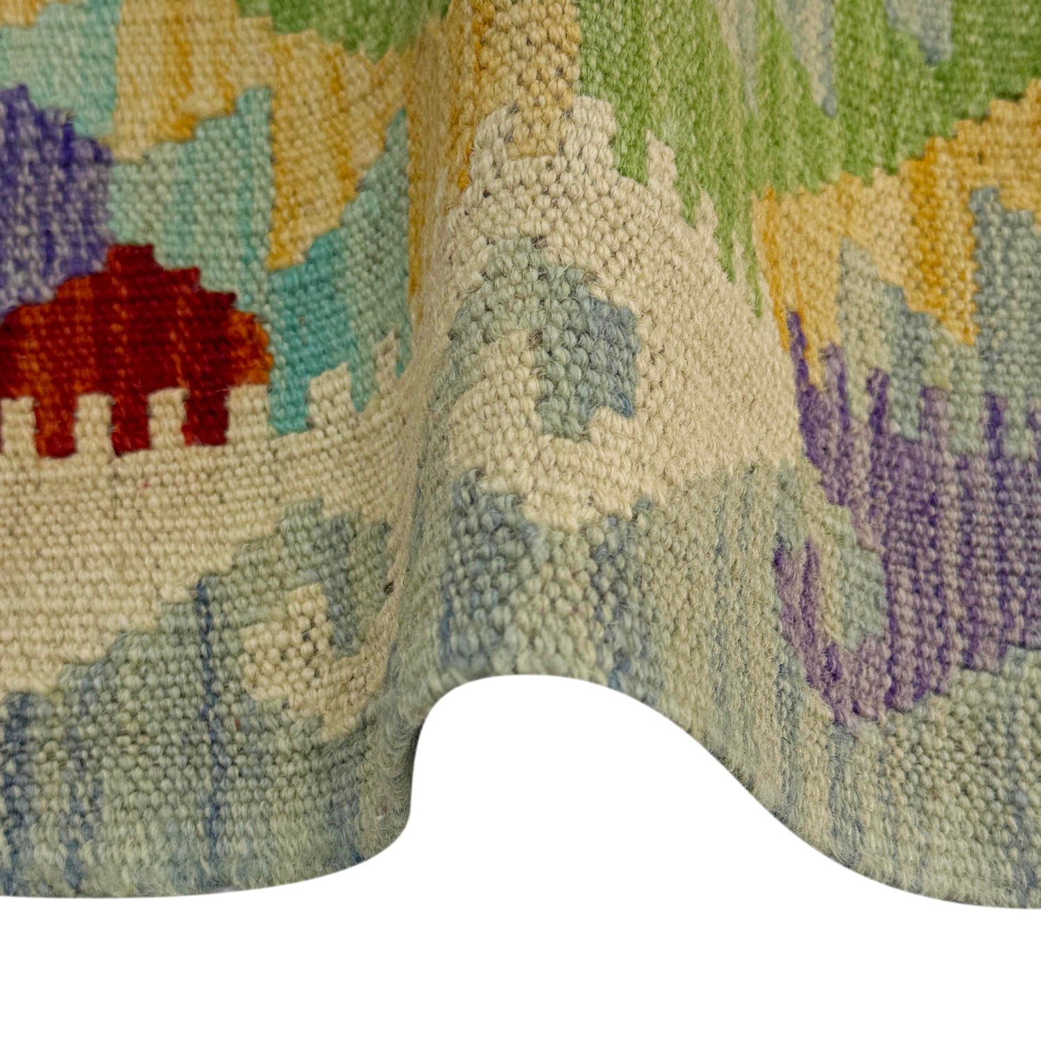 Hand Knotted Afghan Style Kilim 2' 5" x 3' 10" ft / 74 x 117 cm - No. R37811