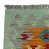 Hand Woven Wool Kelim 2' 7" x 4' 2" ft / 79 x 126 cm - No. R37812
