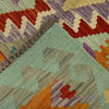 Hand Woven Wool Kelim 2' 7" x 4' 2" ft / 79 x 126 cm - No. R37812