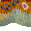 Hand Woven Wool Kelim 2' 7" x 4' 2" ft / 79 x 126 cm - No. R37812