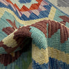 Handmade Turkish Design Wool Kilim 2' 5" x 3' 11" ft / 74 x 120 cm - No. R37814