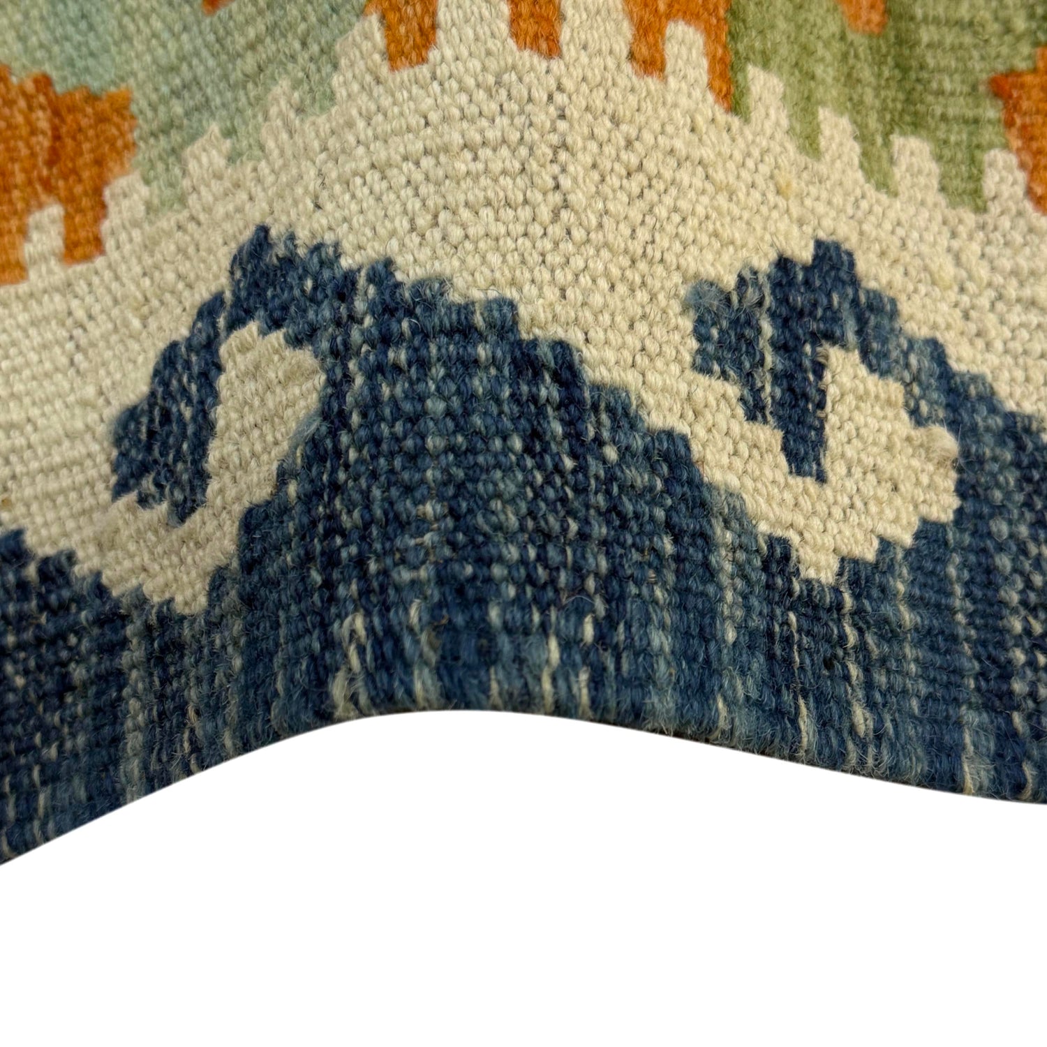 Handmade Turkish Design Wool Kelim 2' 6" x 4' 1" ft / 77 x 124 cm - No. R37815