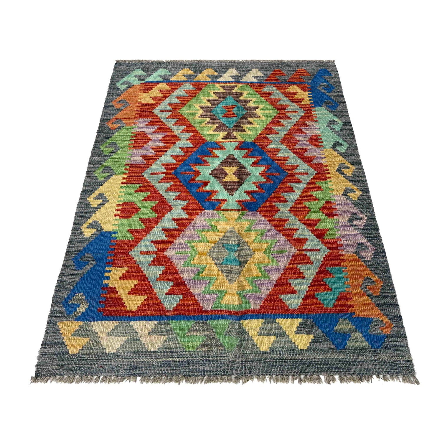 Small Size Chobi Kilim 2' 6" x 3' 11" ft / 77 x 120 cm - No. R37828
