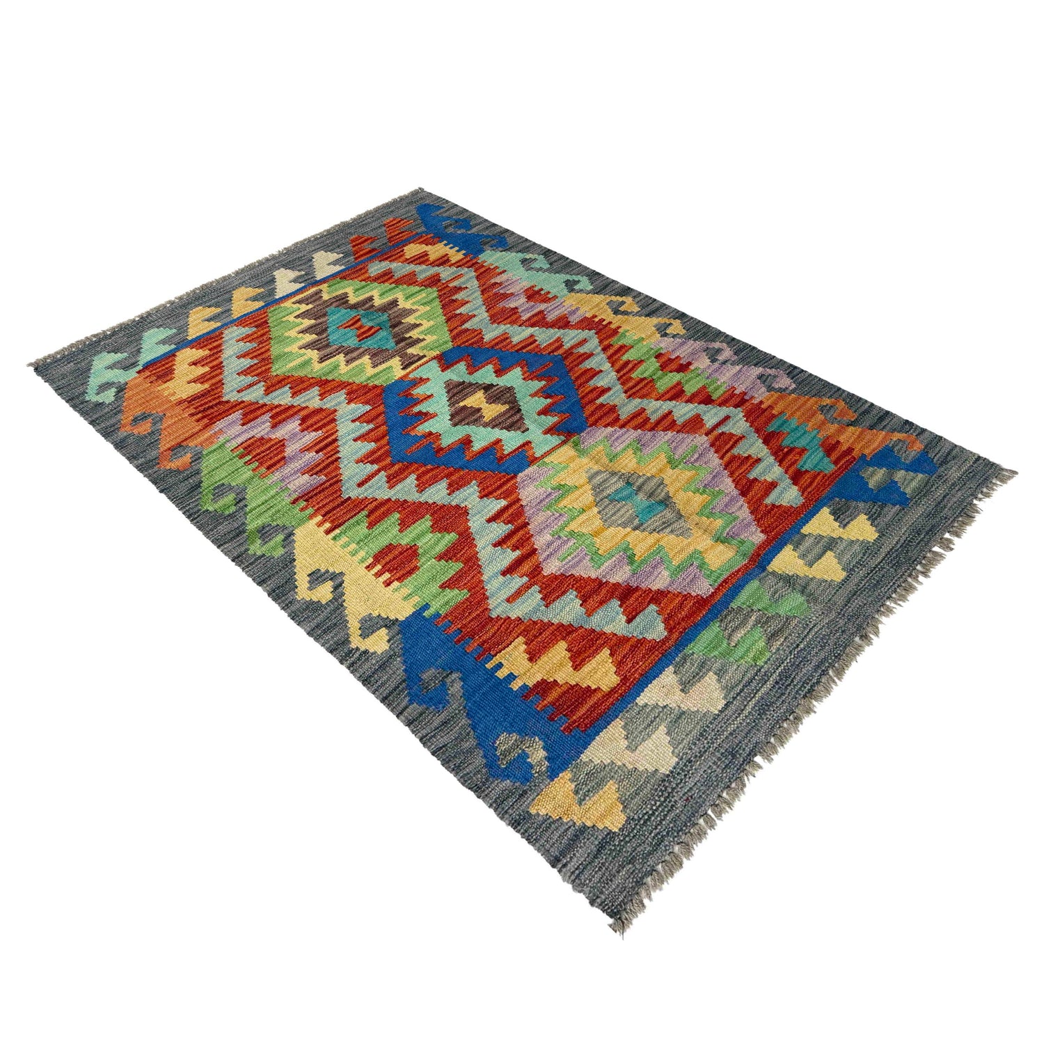 Small Size Chobi Kilim 2' 6" x 3' 11" ft / 77 x 120 cm - No. R37828