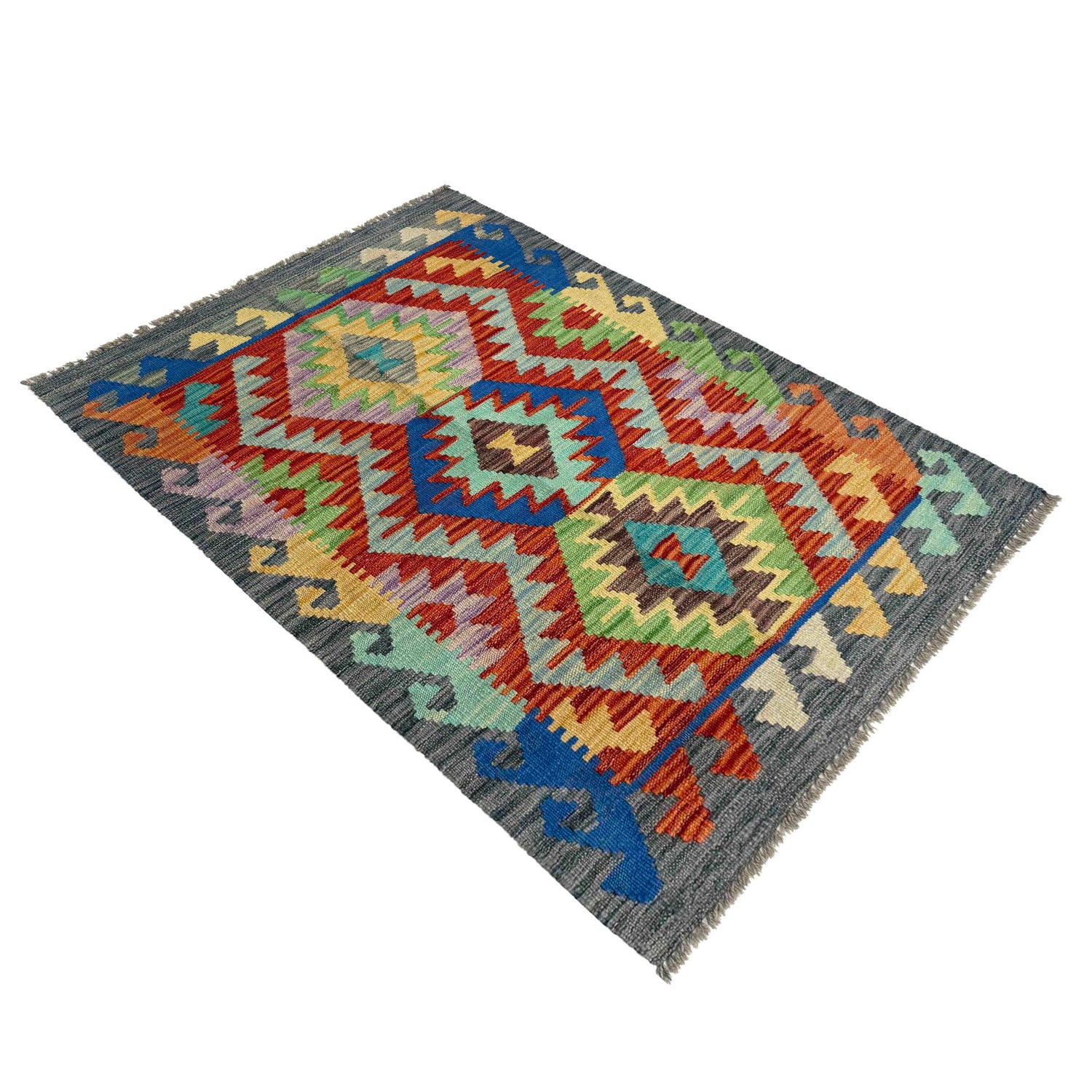 Small Size Chobi Kilim 2' 6" x 3' 11" ft / 77 x 120 cm - No. R37828